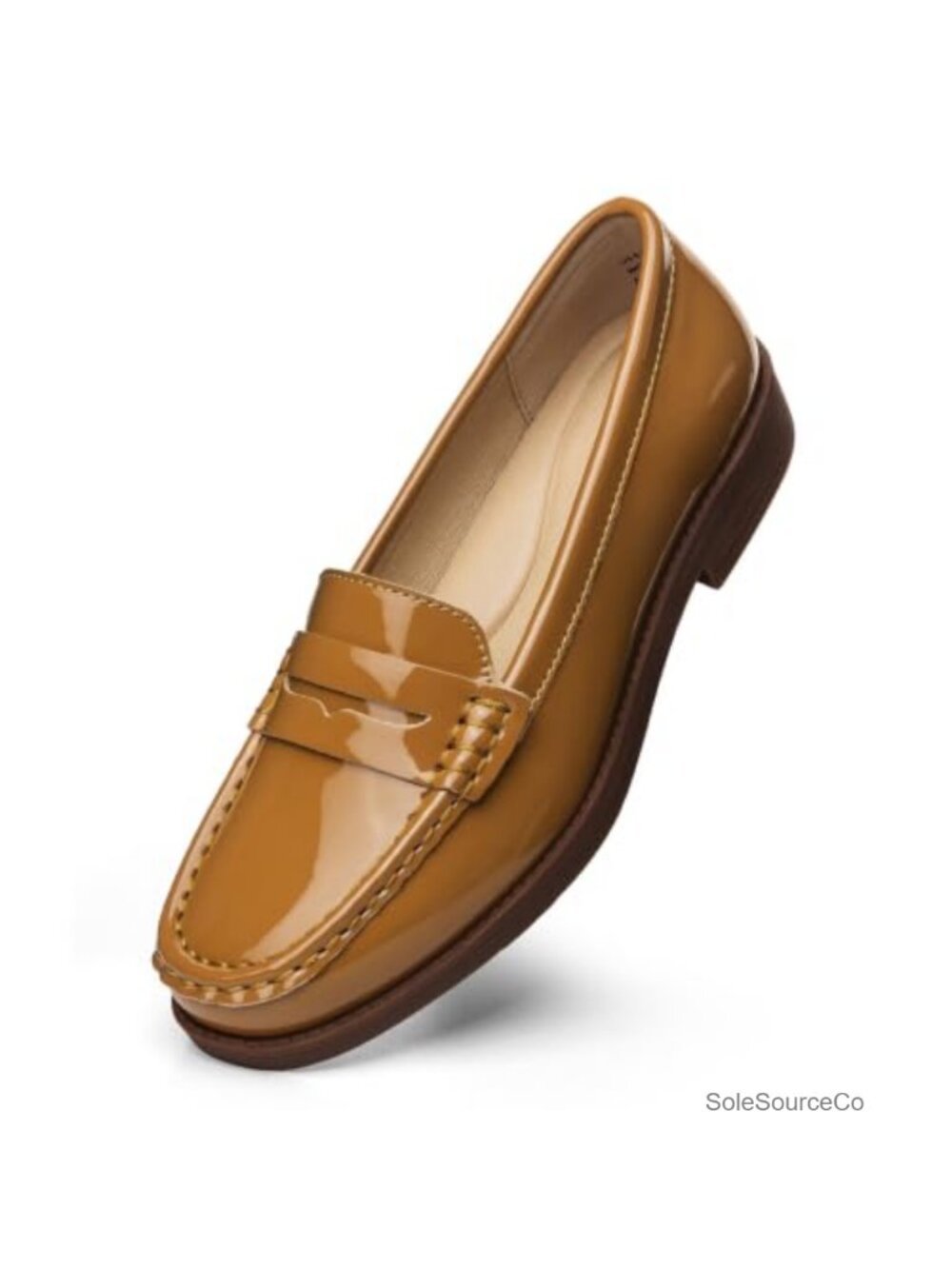 Patent Leather Penny Loafers Slip On Business Casual Comfortable Work Flats